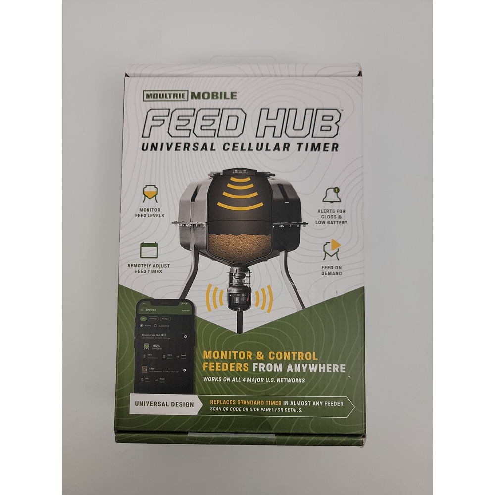 Moultrie Mobile Feed Hub Universal Cellular Timer Remote Feeder Ctrl MMF-15088